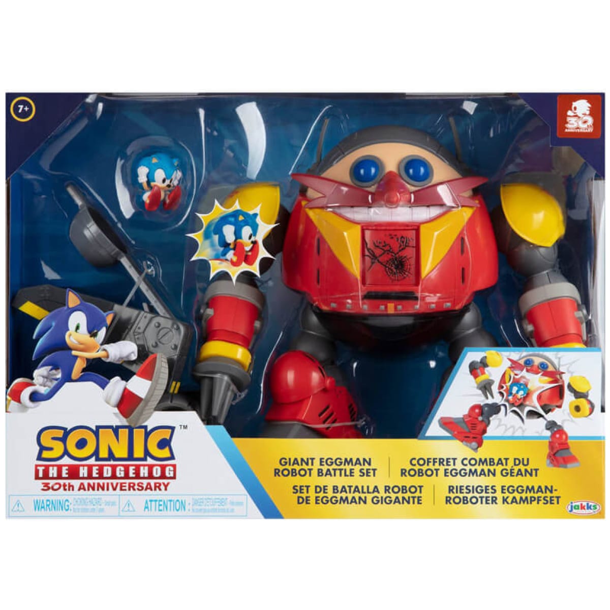 SONIC THE HEDGEHOG 30th ANNIVERSARY - GIANT EGGMAN ROBOT BATTLE SET - Image 1