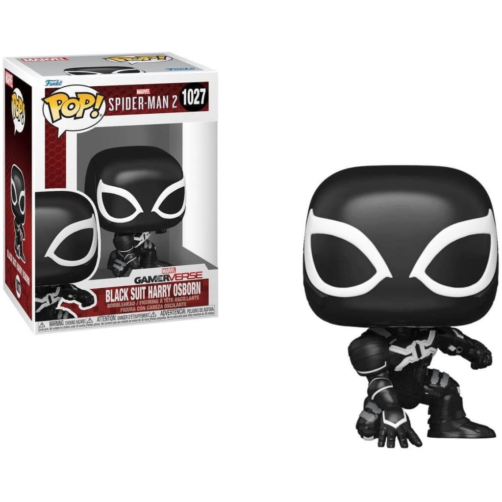    figoura funko pop marvel spider man  black suit harry osborn  x