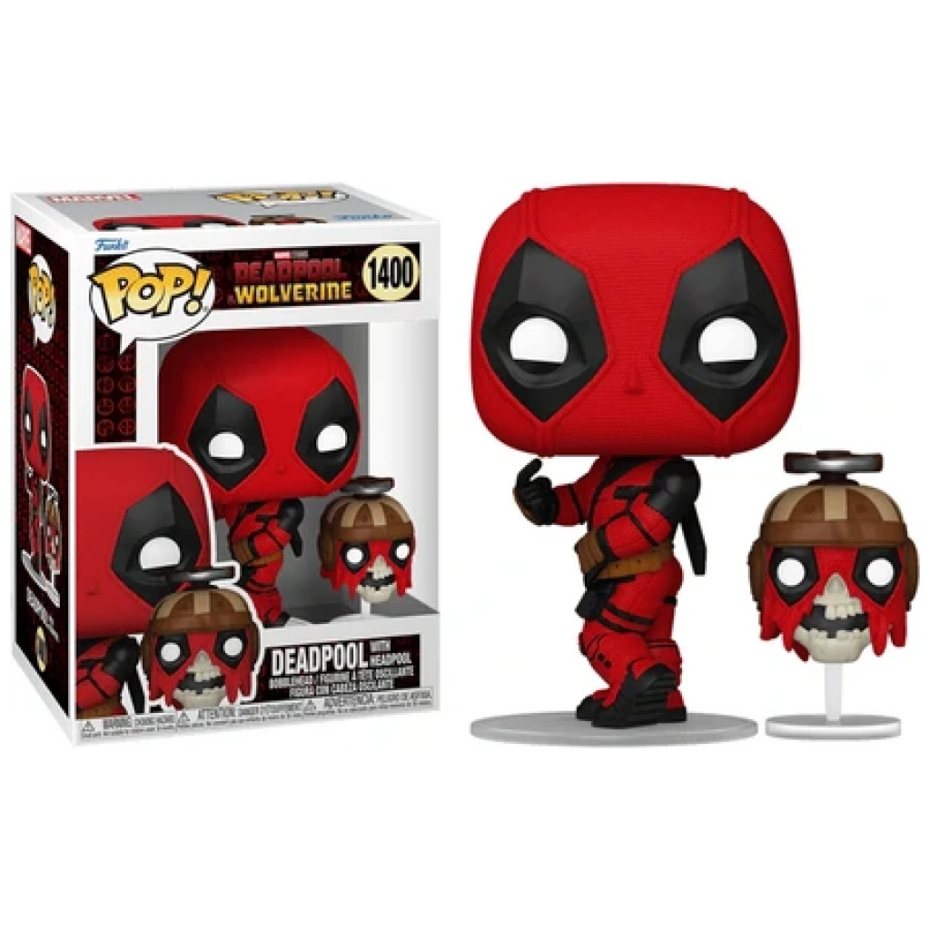 funko pop marvel deadpool wolverine  deadpool with headpool x