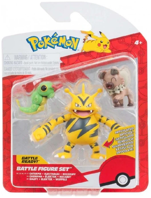 pokemon-3-figure-battle-pack-caterpie-rockruff-electabuzz-wave-21-jw095155-w21-pkw3892 (1) Pokemon 3 Figure Battle Pack set Caterpie, Rockruff, Electabuzz - Image 1