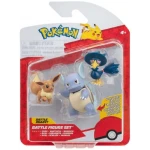 Pokemon 3 Figure Battle set Eevee, Murkrow, Wartortle