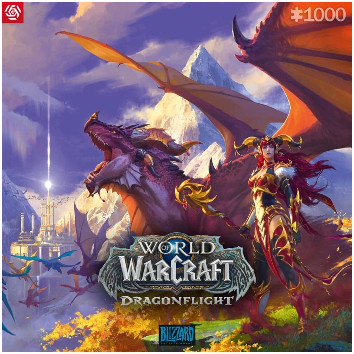 World of Warcraft Gaming Puzzle Dragonflight Alexstrasza 68x48 1000 pcs - Image 1