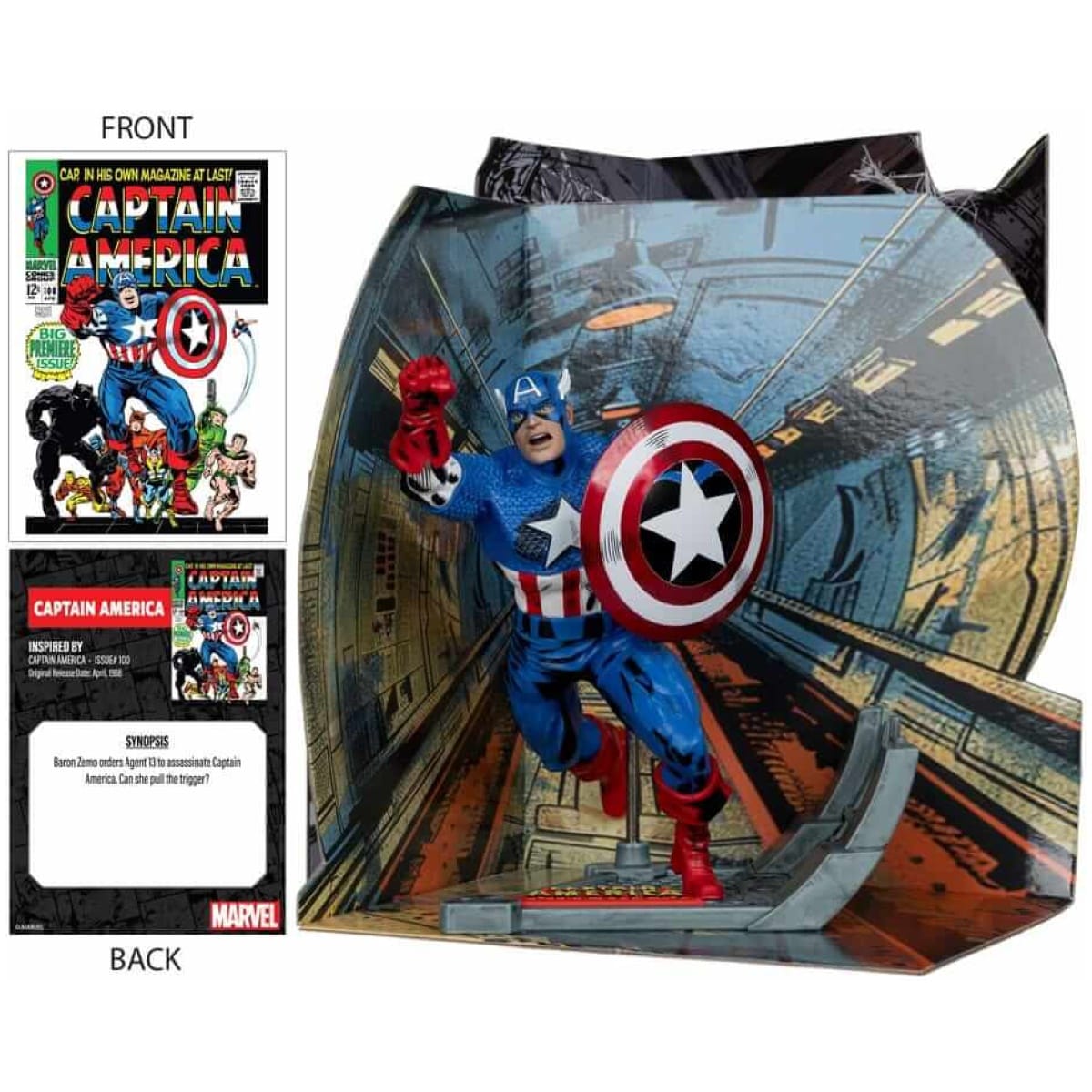 Marvel Collection PVC Statue 1/10 - Captain America (Captain America #100) 12cm - Image 2