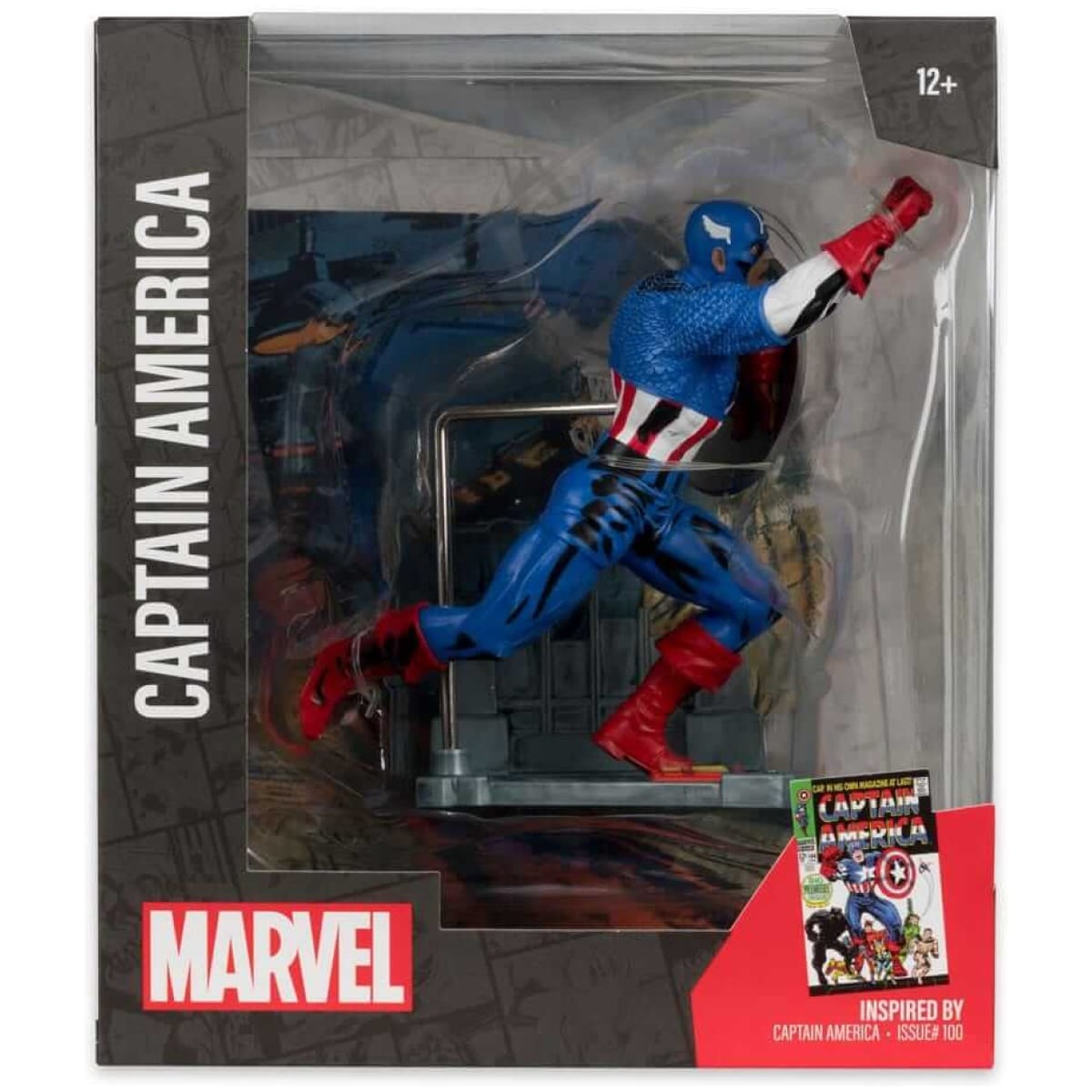 Marvel Collection PVC Statue 1/10 - Captain America (Captain America #100) 12cm - Image 4