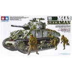 M4A3 Sherman 105mm Howitzer - Assault Support - 4 figures 1/35