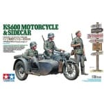 German Zundapp KS600 Motorcycle and Sidecar 1/35