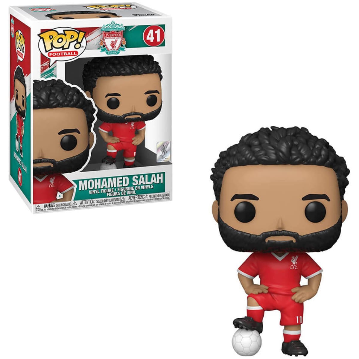 Funko POP! Football EPL Liverpool - Mohamed Salah #41 - Image 1