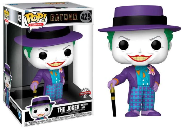 Φιγούρα-jumbo-POP-425-Joker-with-Hat-1989-25cm Funko POP! DC Heroes Batman 1989 - The Joker with Hat #425 Jumbosized special edition - Image 1