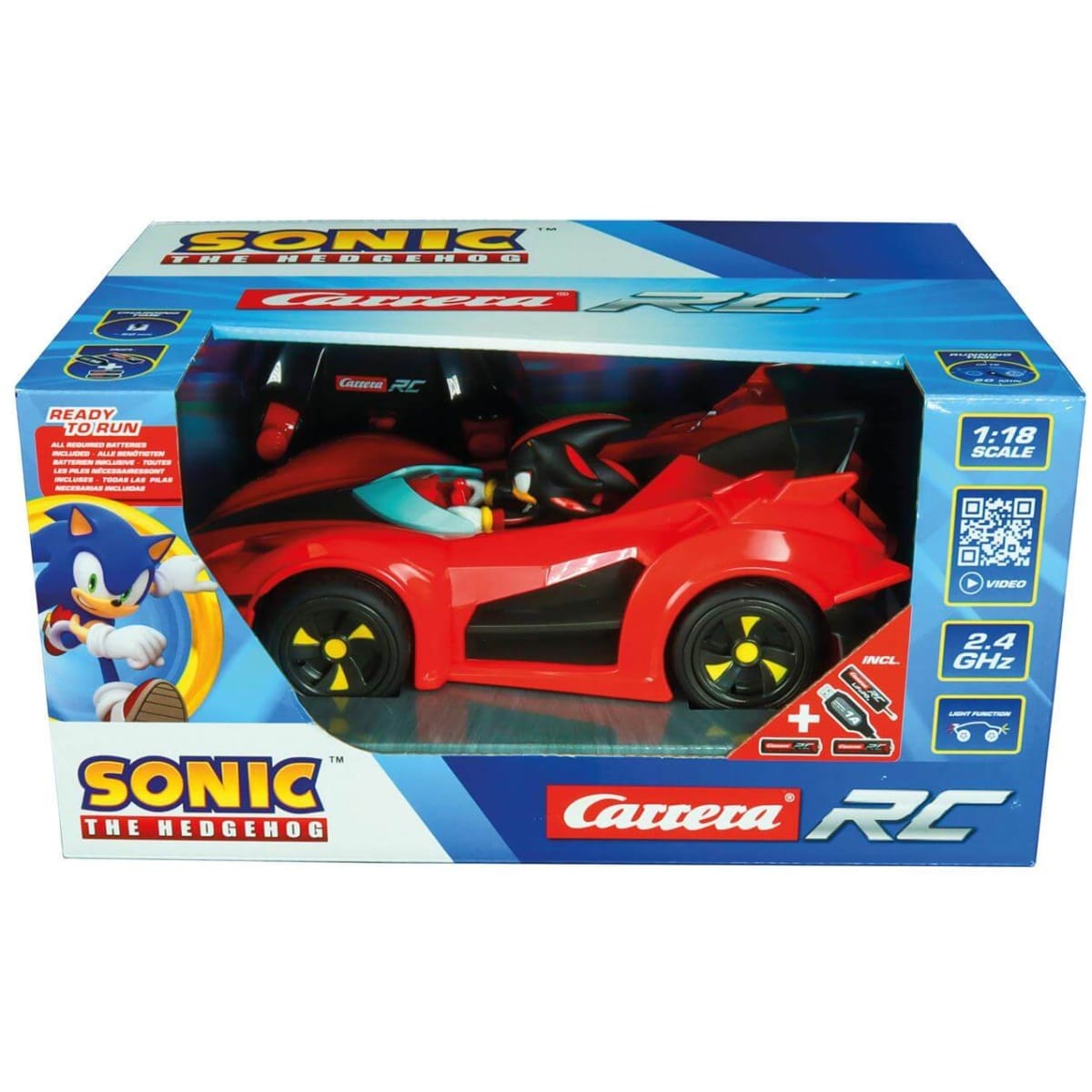 Carrera R/C Car 2.4GHz Team Sonic Racing - Shadow (Performance Version) - 1/18 - Image 2
