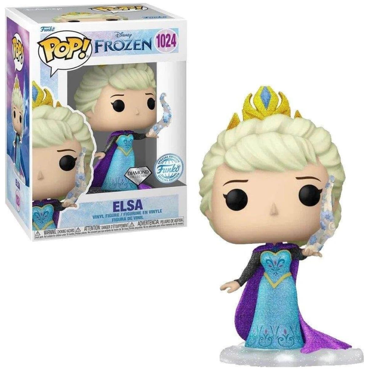 Funko POP! Disney Frozen - Elsa (Diamond Collection) #1024 diamond collection - Image 1