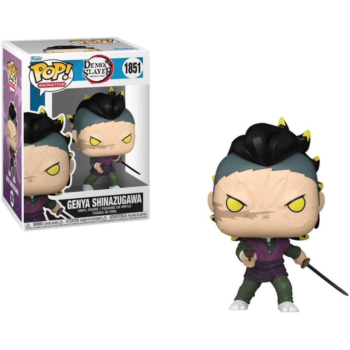 Funko POP! Demon Slayer Kimetsu no Yaiba - Genya Shinazugawa #1851 - Image 1