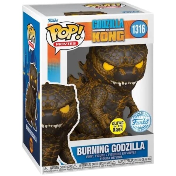 Funko POP! Godzilla vs Kong - Burning Godzilla (GITD) #1316 special edition