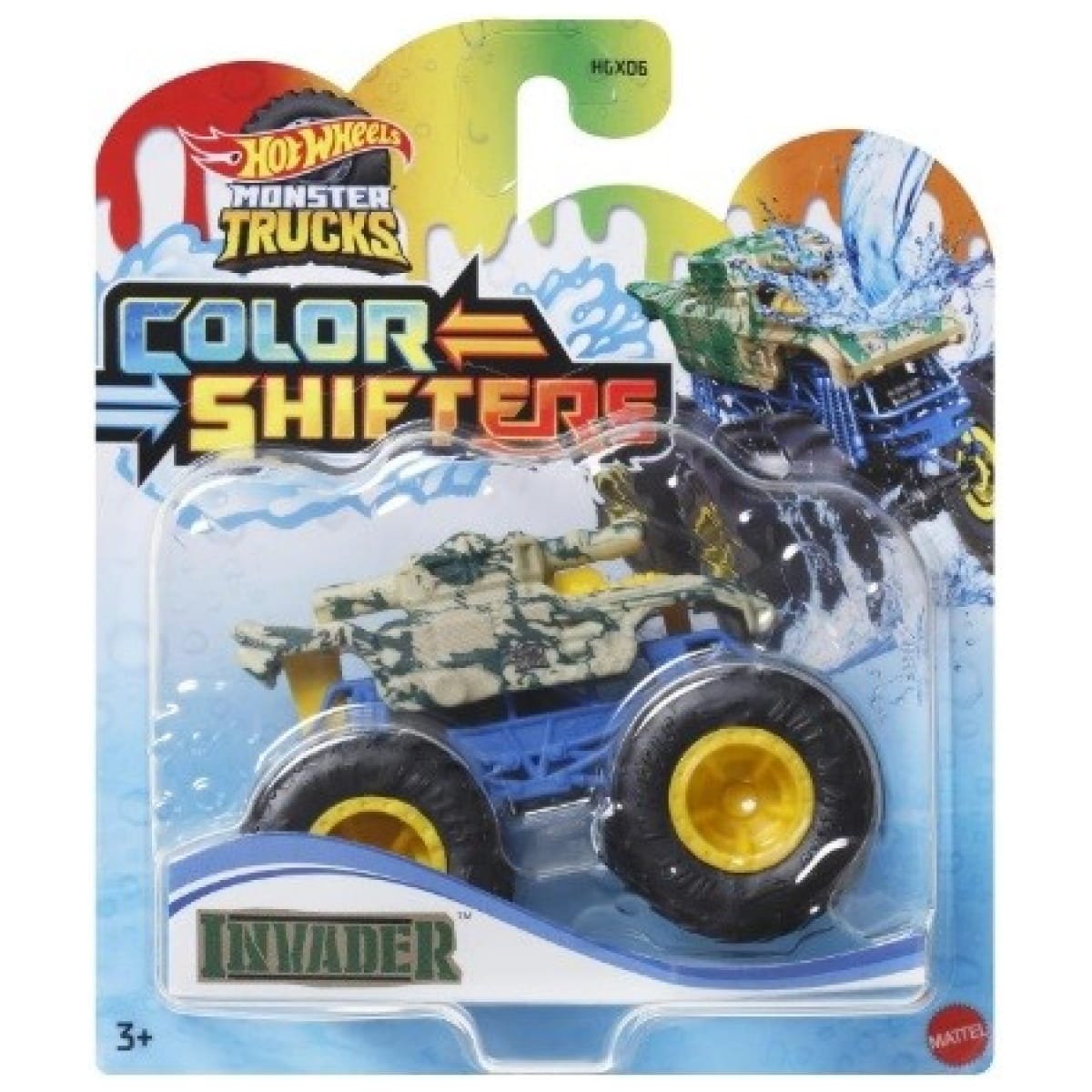 Hot Wheels Monster Trucks Color Shifters - Invader vehicle - Image 1