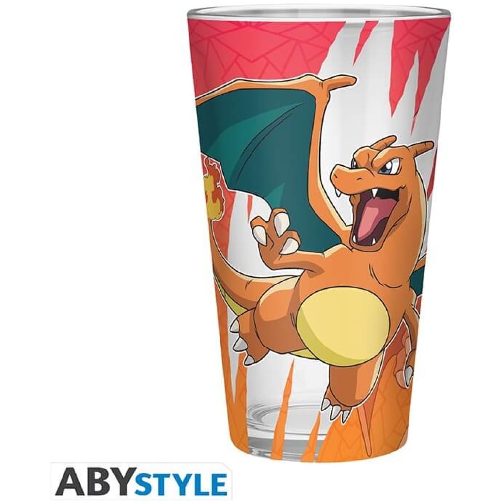 pokemon large glass premium charizard x