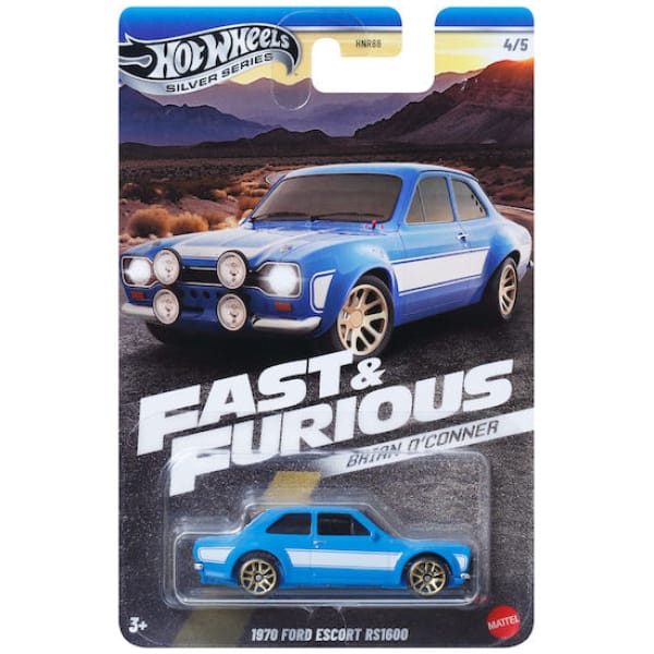 Hot Wheels Silver Series: Fast & Furious Brian O'Conner - 1970 Ford Escort RS1600