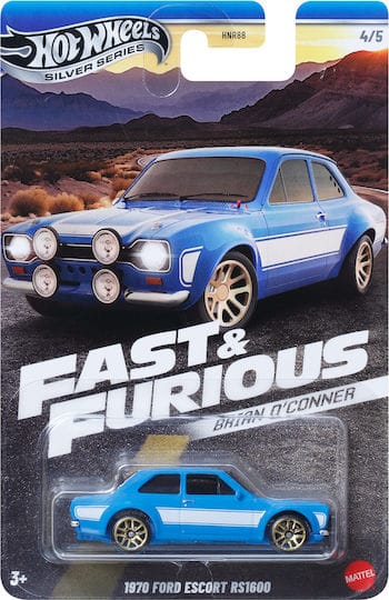 Hot Wheels Silver Series: Fast & Furious Brian O'Conner - 1970 Ford Escort RS1600 - Image 1
