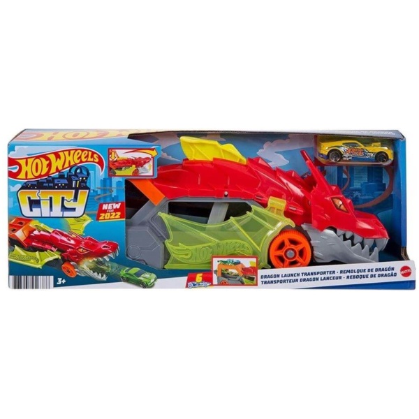 Mattel Hot Wheels City - Dragon Launch Transporter