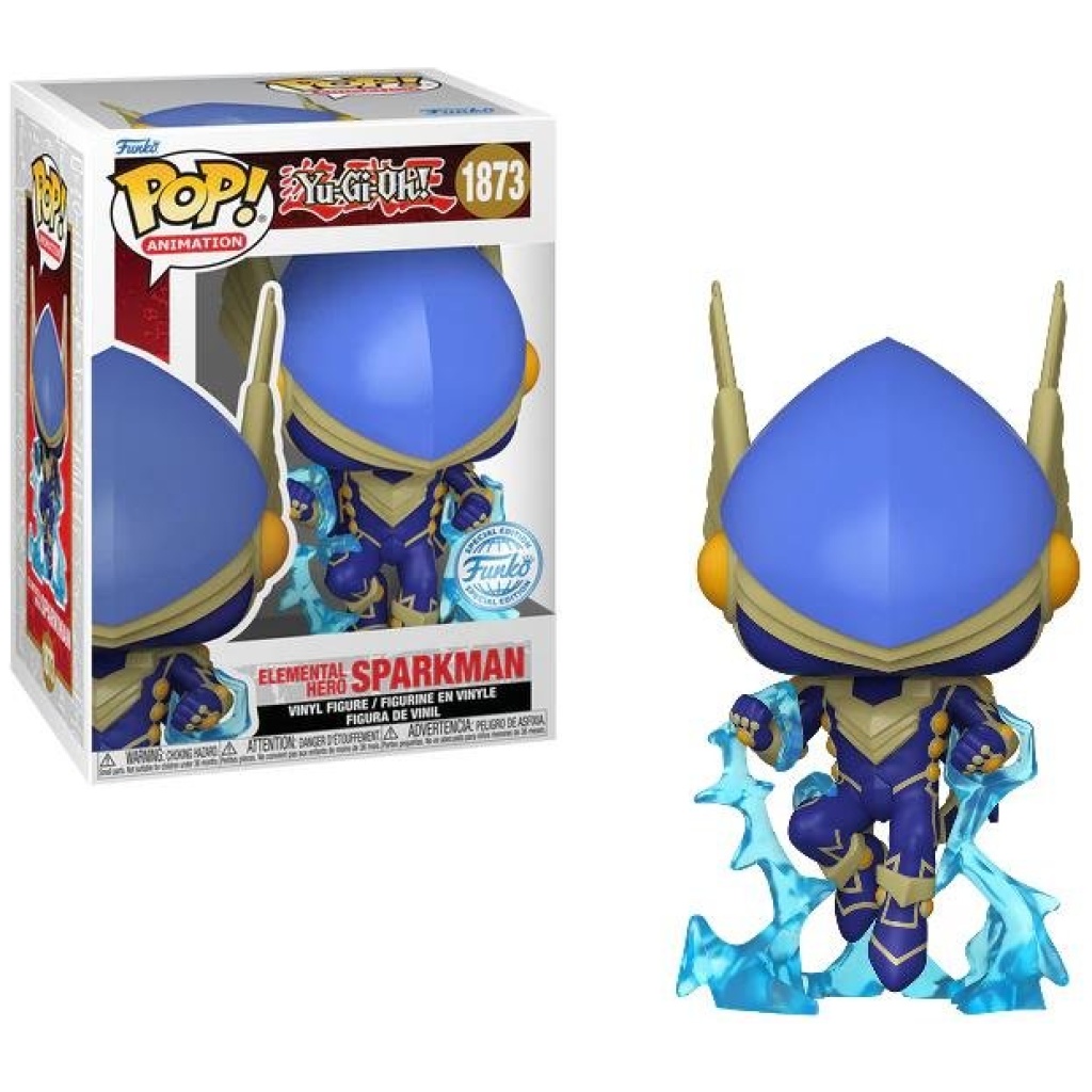    figoura funko pop yu gi oh elemental hero sparkman  exclusive x