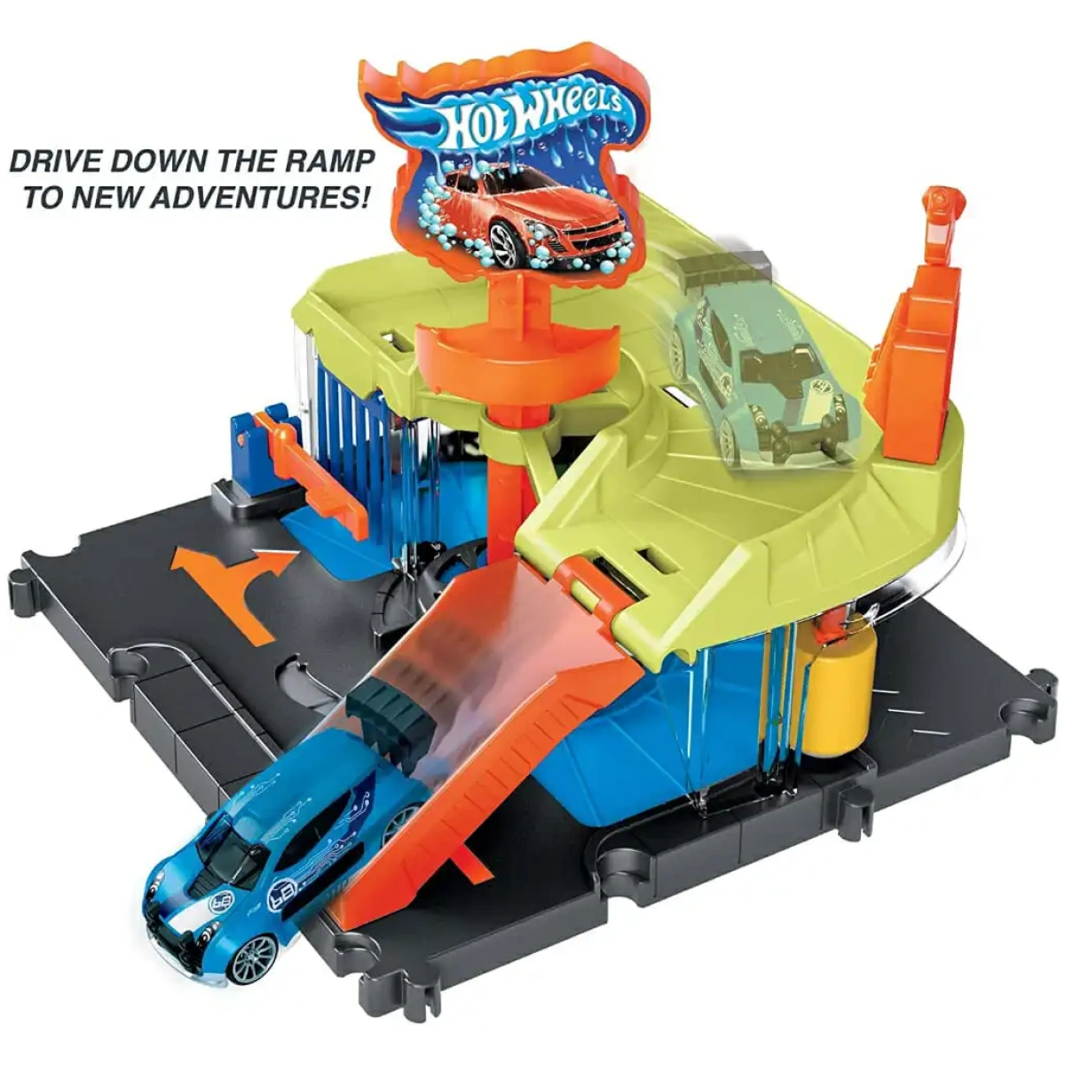 Mattel Hot Wheels City - Downtown Express Car Wash - Image 2