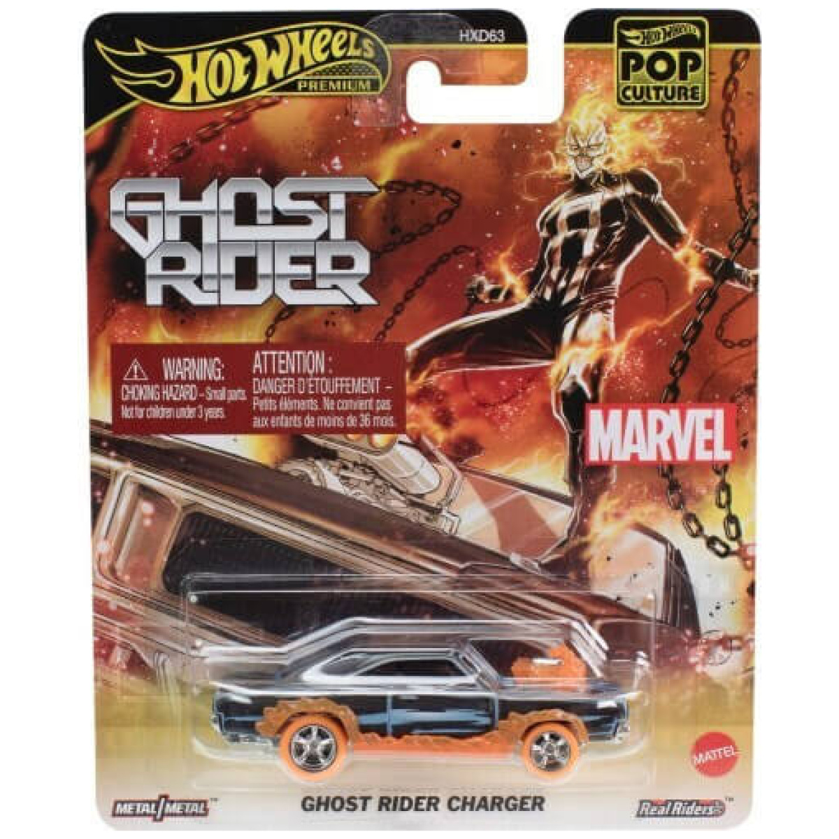 Mattel Hot Wheels Premium® Pop Culture: Ghost Rider - Charger Vehicle - Image 1