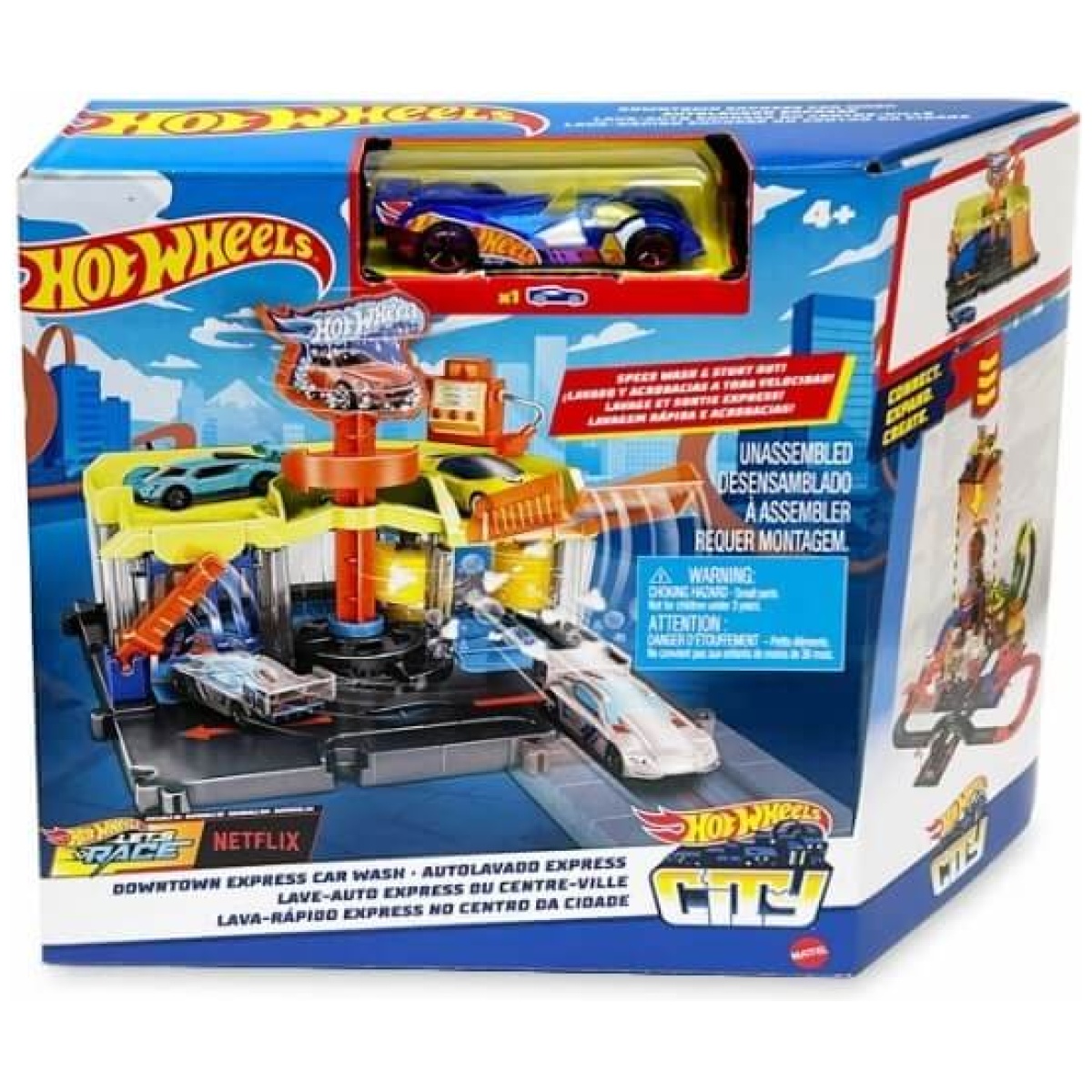 Mattel Hot Wheels City - Downtown Express Car Wash - Image 1