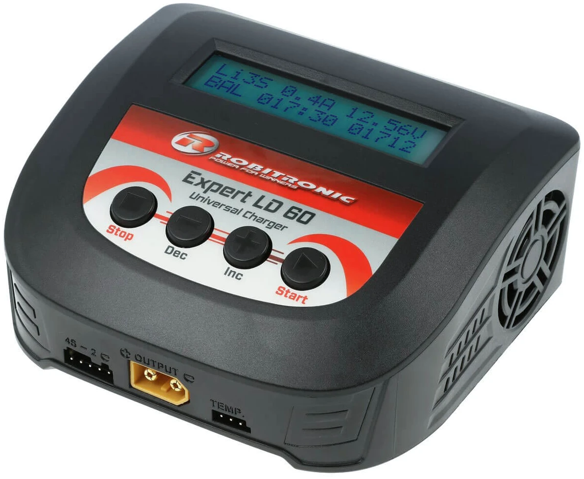 robitronic-expert-ld-60-r01012-pic1_0022 Robitronic Expert LD 60 Charger LiPo 2-4s 6A 60W - Image 1