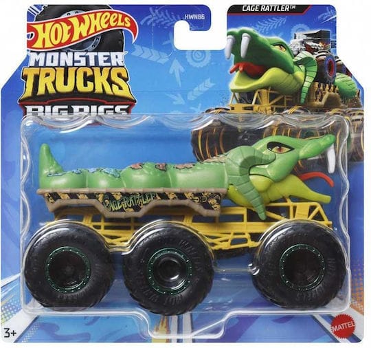 xlarge_20241227114655_hot_wheels_mega_rigs_fortigo_monster_truck_cage_rattler_hwn92 (1) Mattel Hot Wheels: Monster Trucks Big Rigs - cage rattler - Image 1
