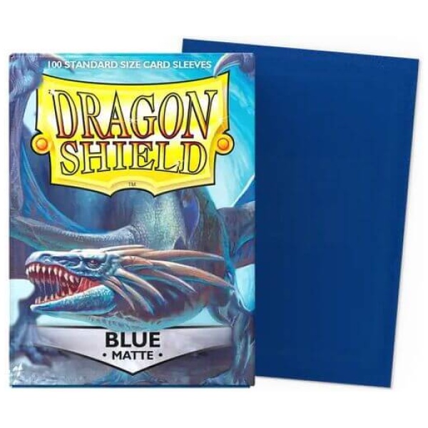 Dragon Shield Standard Sleeves - Matte Blue (100 Sleeves)