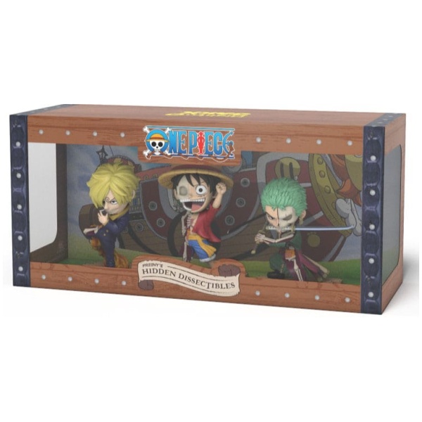 One Piece Freeny's Hidden Dissectables Vinyl Figure Luffy, Zoro and Sanji 10cm