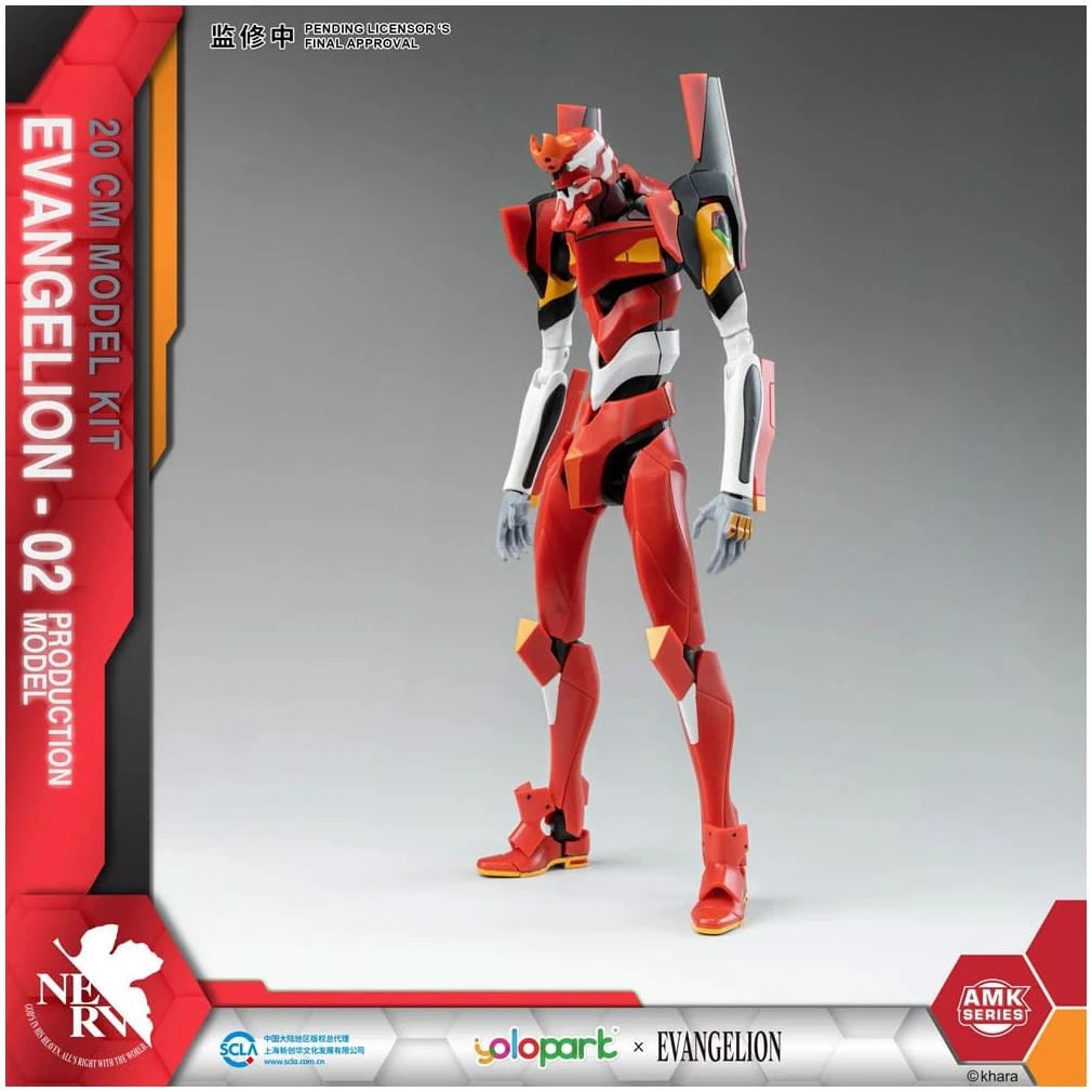 x_yolo-ypamkeva02 Neon Genesis Evangelion AMK Series Plastic Model Kit Eva-02 20cm - Image 1