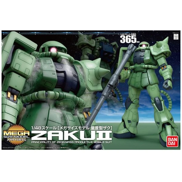 Megasize gundam zaku ii (verde) 1/48