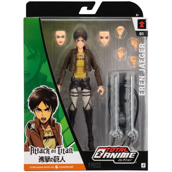 Attack on Titan Total Anime Action Figure Eren Jaeger 17cm