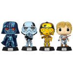 Funko POP! Star Wars: Retro - Darth Vader, Stormtrooper, C-3PO, Luke Skywalker 4-Pack special edition - Image 2