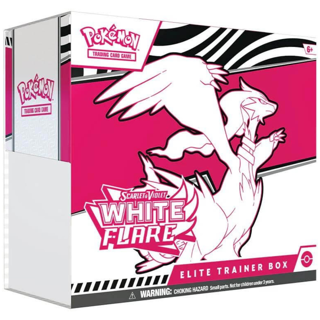    pokemon tcg scarlet violet white flare elite trainer box  x