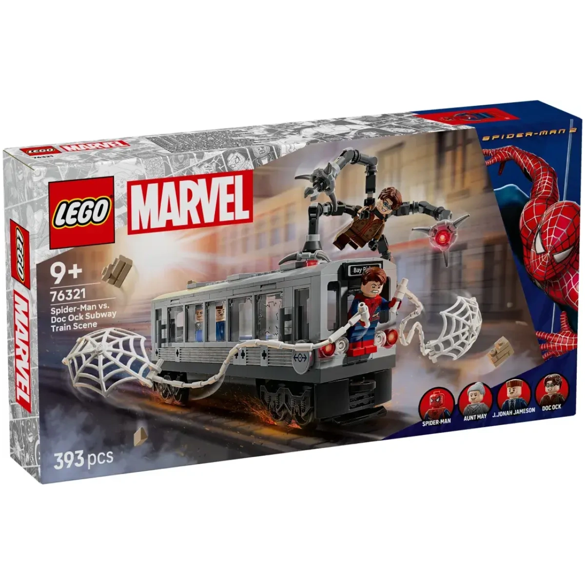 LEGO® Marvel: Spider-Man vs. Doc Ock Subway Train Scene - Image 1