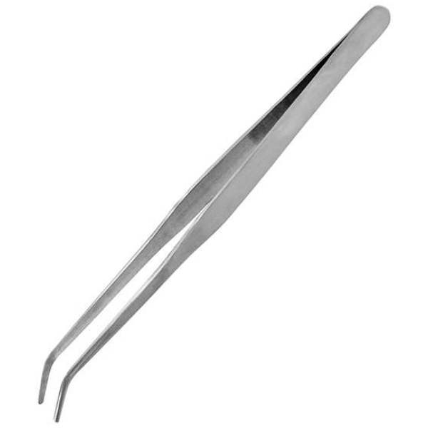 Strong curved stain steel tweezers 175mm