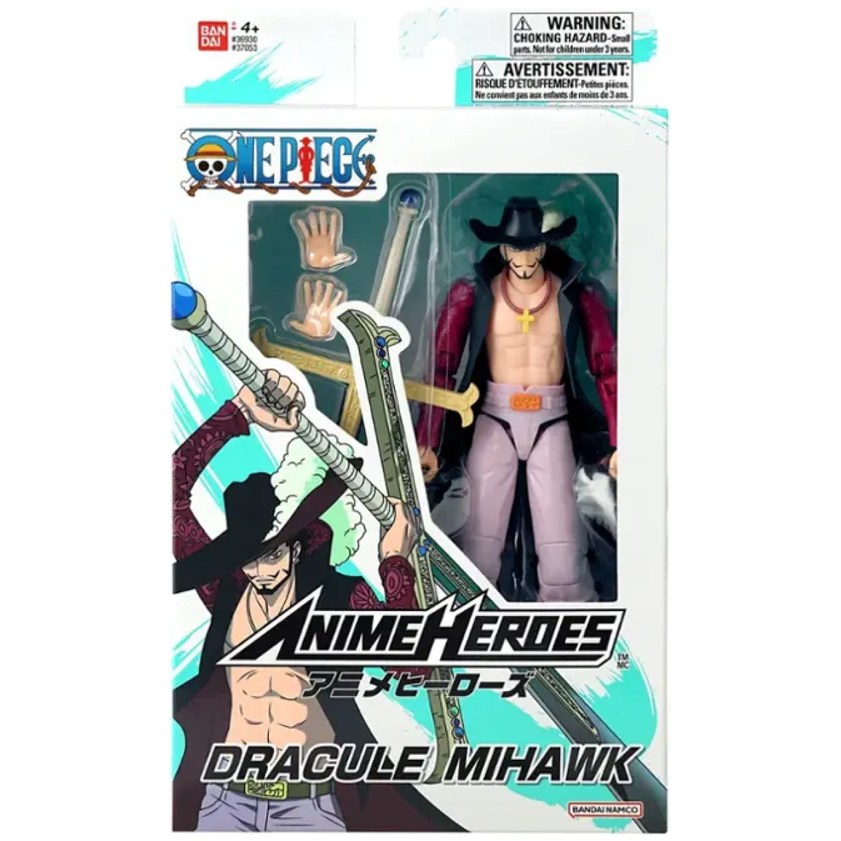 One Piece Anime Heroes - Dracule Mihawk Action Figure 17cm - Image 1