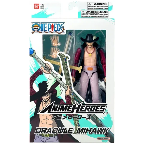 One Piece Anime Heroes - Dracule Mihawk Action Figure 17cm