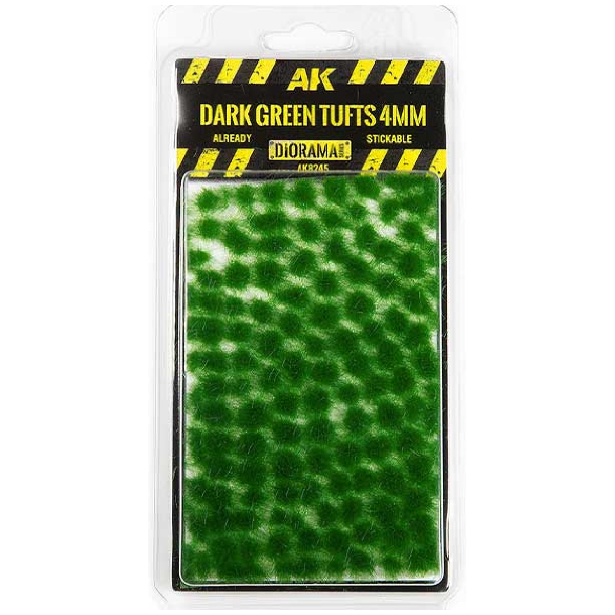 AK8245 DARK GREEN TUFTS 4MM - Image 1