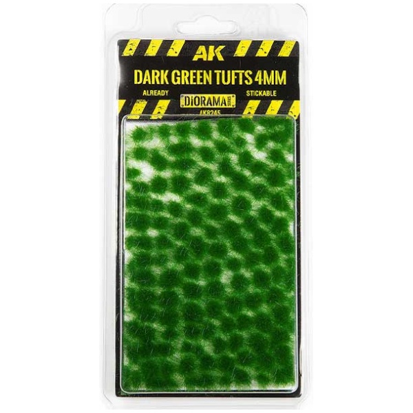 AK8245 DARK GREEN TUFTS 4MM