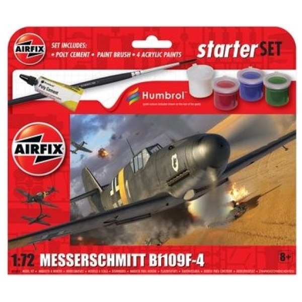 Starter Set - German Fighter Messerschmitt Bf109F-4 1/72