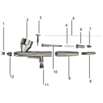 Dual action Air Paint Control Airbrush HS-X303 - Image 2