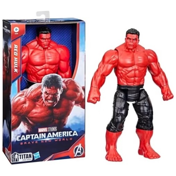 Hasbro Marvel Captain America: Brave New World - Titan Heroes Red Hulk Villain action Figure 30cm