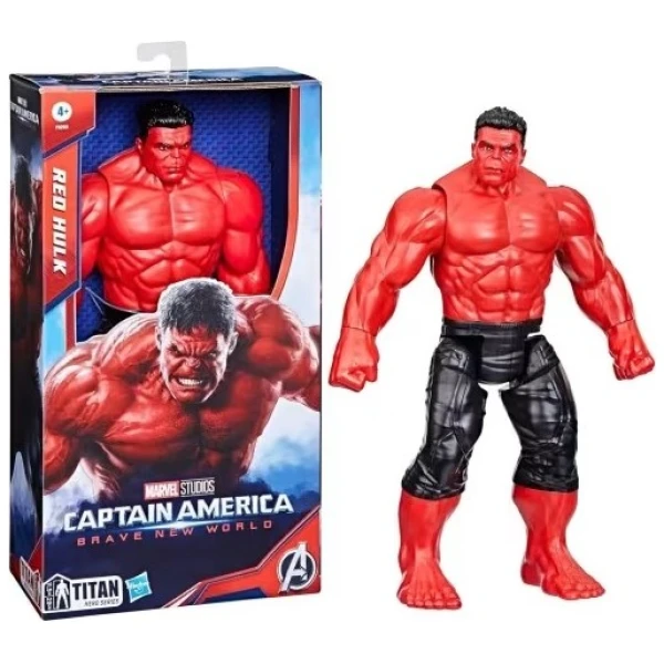Hasbro Marvel Captain America: Brave New World - Titan Heroes Red Hulk Villain action Figure 30cm