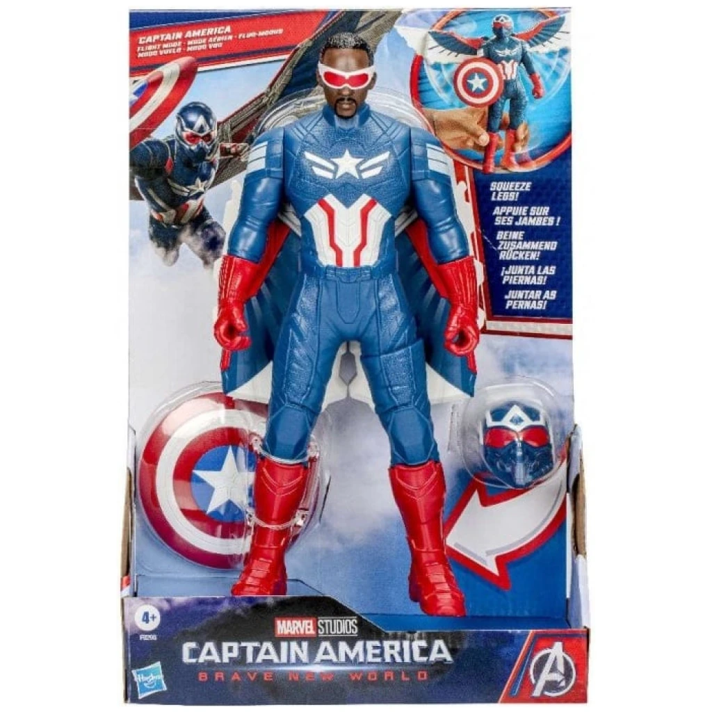 marvel captain america brave new world φιγούρα δράσης εκ captain america flight mode f x