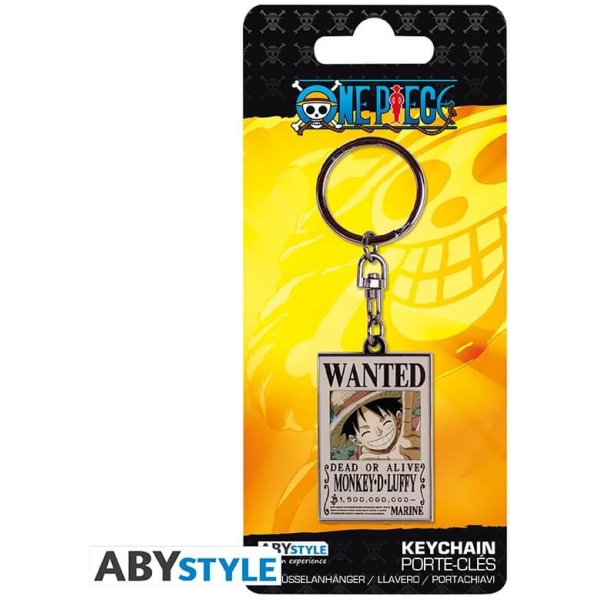 ONE PIECE Keychain Wanted Luffy