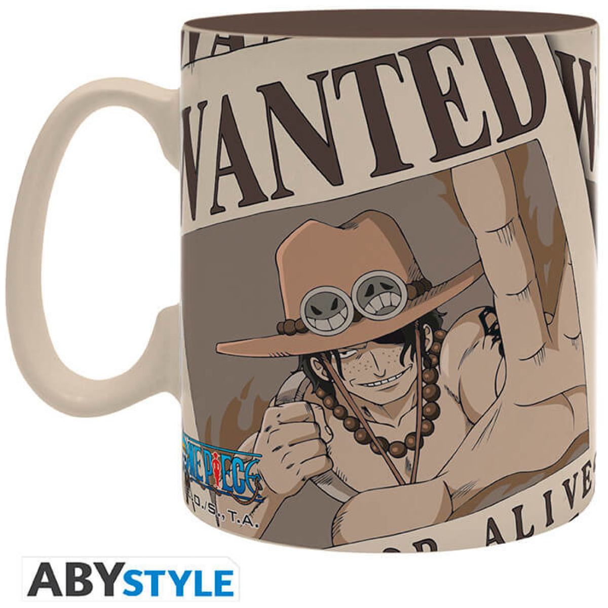ONE PIECE Mug Ace Wanted Big size 460ml - Image 2