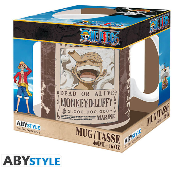 ONE PIECE Mug Big Size Luffy Wanted 460ml