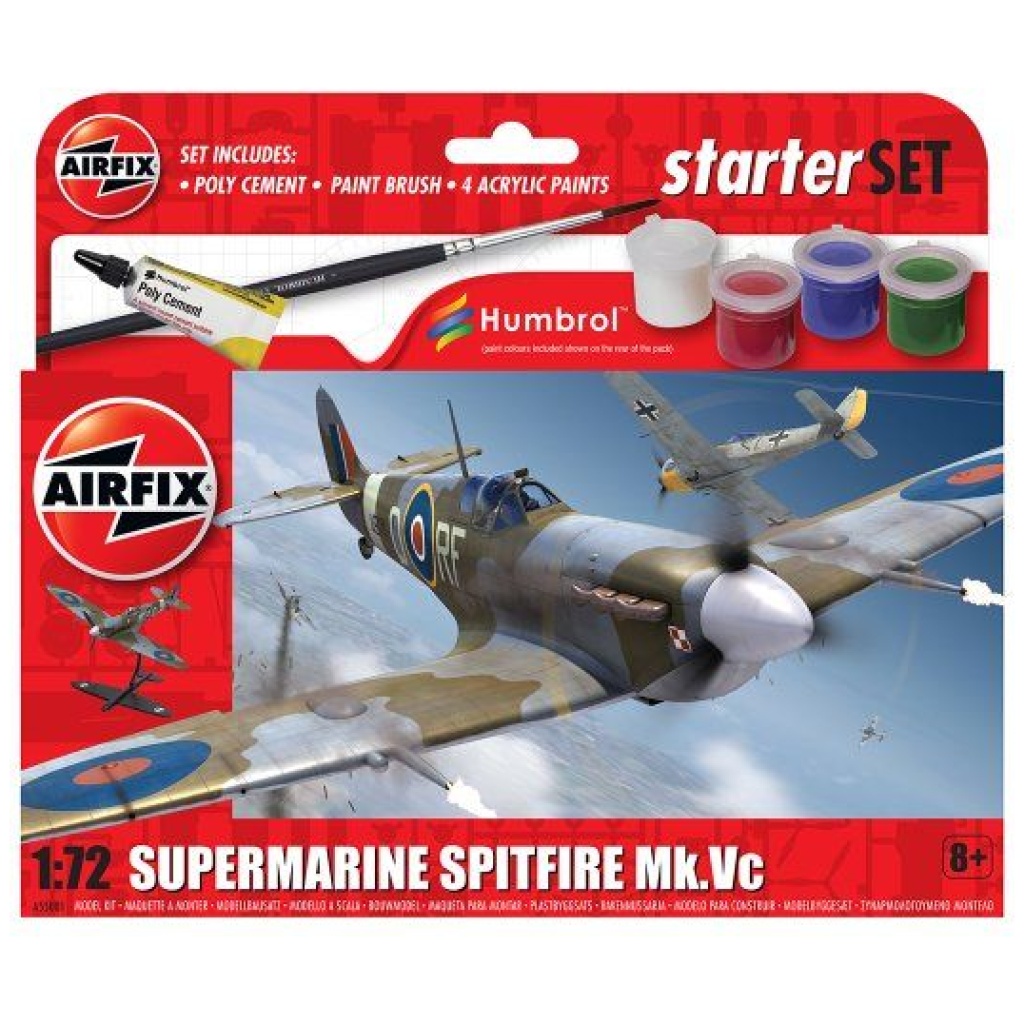 supermarine spitfire mkvc starter set  x