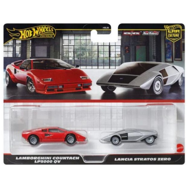 Mattel Hot Wheels®: Premium Car Culture - Lamborghini Countach LP5000 QV & Lancia Stratos Zero